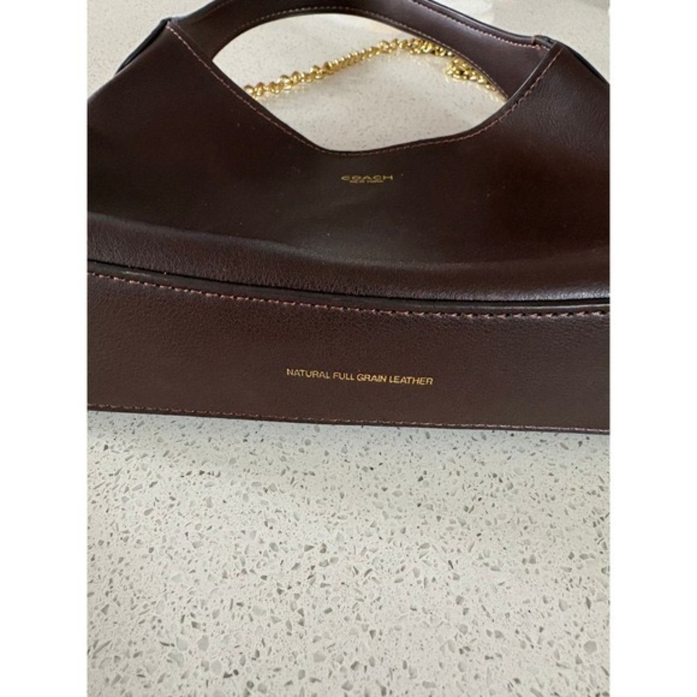 Coach Brooklyn 23 Chain Shoulder Bag Maple Authentic Preppy Minimalist Old Money - Picture 8 of 15